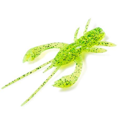 Gumový rak Fishup Real Craw 2 Craw 2 - 48mm  026 Flo Chartreuse/Green (7 kusů)