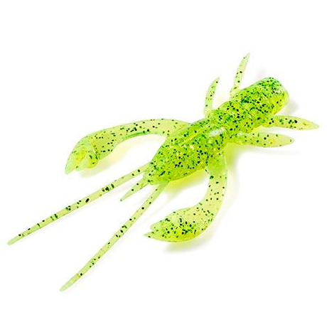 Gumový rak Fishup Real Craw 2 Craw 2 - 48mm  026 Flo Chartreuse/Green (7 kusů)