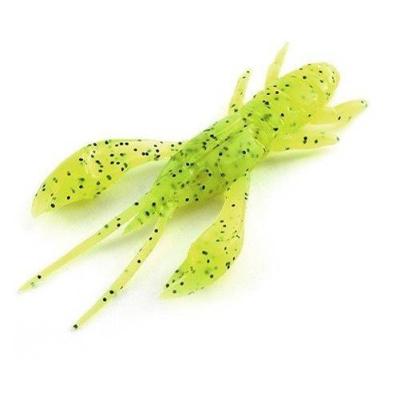 Gumový rak Fishup Real Craw 2 - 48mm 055 Chartreuse/Black (7 kusů)