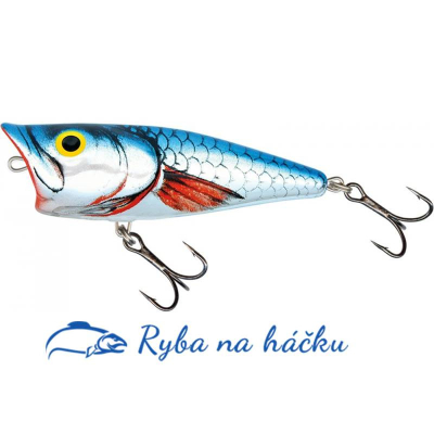 WOBLER SALMO POP 6 LIMITED EDITION - silver metalic shiner