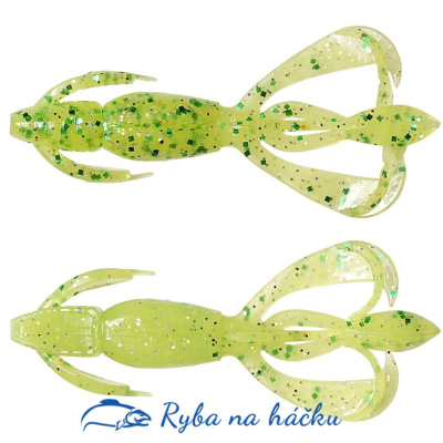 Keitech Crazy Flapper 2,8/71mm - LT Chart Lime Shad (bal 8 ks)