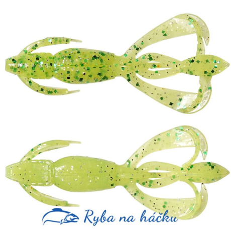 Keitech Crazy Flapper 2,8/71mm - LT Chart Lime Shad (bal 8 ks)