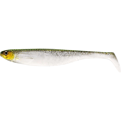 Gumová nástraha na štiku, candáta, sumce Ripper Westin Shad Teez 14cm Green Headlight