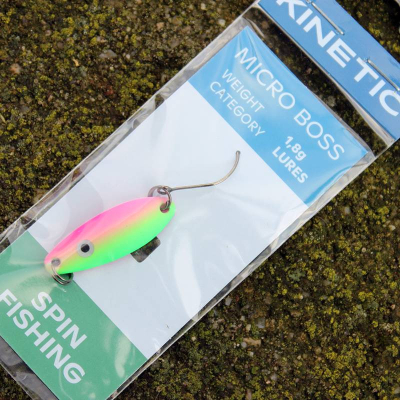 Plandavka na pstruhy Kinetic Micro Boss 1,8g Fluo Green/Pink Matt