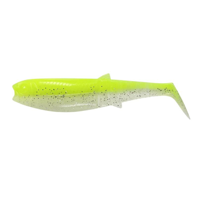 Ripper na candáty SG Cannibal Shad 10CM 9G FLOU YELLOW GLOW