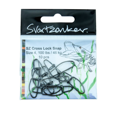 Karabinky Svartzonker Cross Lock Snap 100 lbs 46kg 10 pcs