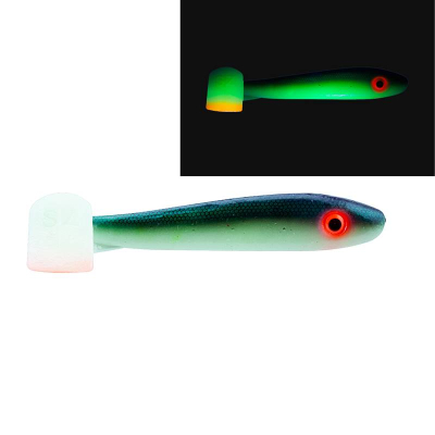 Svartzonker McRubber Junior 17cm Glow Rügen Herring (2 kusy)