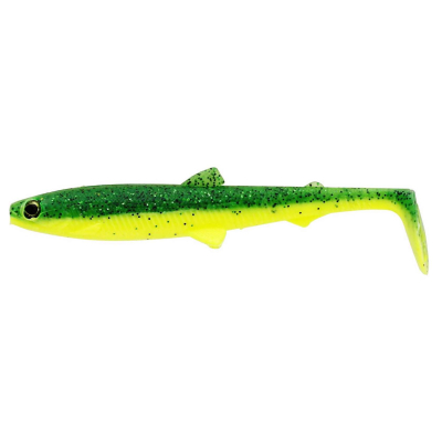 Gumová nástraha na candáty Ripper Westin BullTeez ShadTail 12,5cm 16g Fireflash