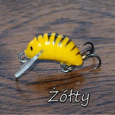 Wobler Hegemon Blešivec 1,7cm 0,7g potápivý žlutý