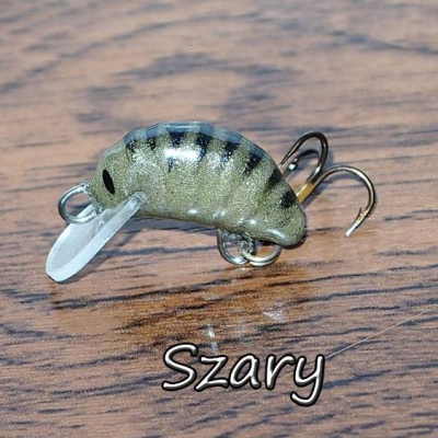 Wobler Hegemon Blešivec 1,7cm 0,7g potápivý šedý