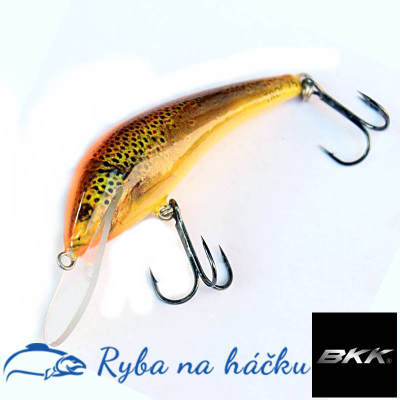 Wobler na lososy Bonito Troć 7,5cm barva 02 BKK hooks