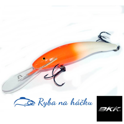 Wobler Bonito na sumce a štiky Antos 11,5cm barva OR BKK Hooks