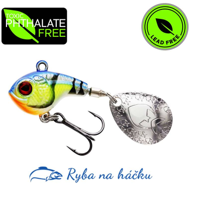 Westin DropBite Spin Tail Jig 3,4cm 17g Chart. Blue Craw