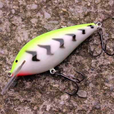 Wobler na štiky a sumce Bonito Krap 9 DR barva SFC Firetiger plovoucí BKK Hooks