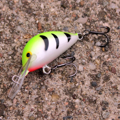 Wobler Bonito Kleń 3,5cm barva SFC Tiger BKK Hooks plovoucí