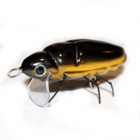 Microbait Great Beetle 32mm - 2g Black plovoucí