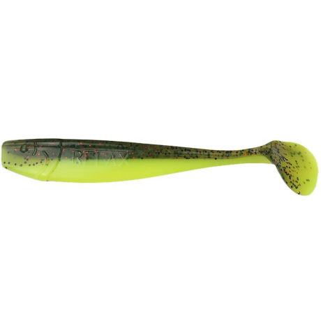 Ripper Relax Kingshad 4" barva L086 Chartreuse-Black Gold Pearl (balení 10 kus