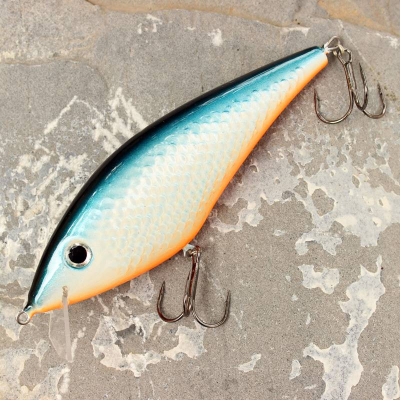 Wobler Bonito Krap 13cm 47g SR 3D Suspending barva Blue pearl BKK Hooks