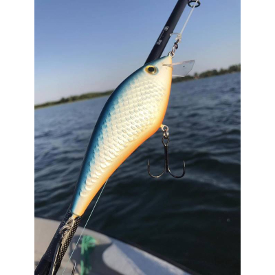 Wobler Bonito Krap 13cm 47g SR 3D Suspending barva Blue pearl BKK Hooks