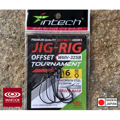 Háčky Intech Tournament Jig Rig Offset WMV-32SB vel. 6 – 6ks
