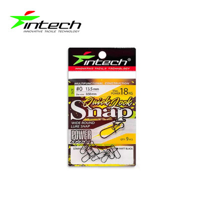Karabinka Intech Quick lock Snap Matt Black 0/18kg – 10ks