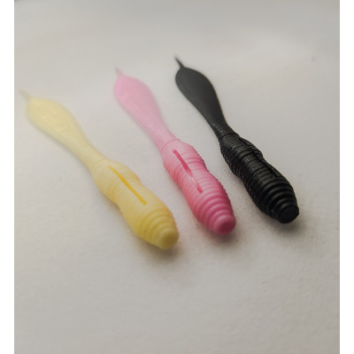 Perch Professor F**king Leech 2,75”/7cm Trout Mix LIMITED (3xBubblegum, 3xCheese, 2xBlack)