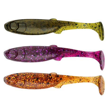 Perch Professor Fluky Shad 2,5"/6,5cm MIX 6 pcs