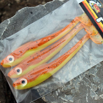 Ripper Monarch Dok Hollow Soul Shad 13cm barva Papaya (balení 3 ks)