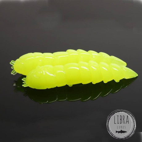 Libra Lures Kukolka 42 barva 006 Hot Yellow (balení 10 ks) aroma sýr