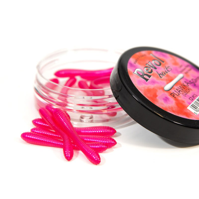 Revol Baits Pijawka 50mm 12 pcs růžová - pink pearl příchuť kreveta