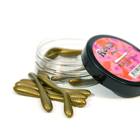 Revol Baits Pijawka 50mm 12 pcs Olive Pearl příchuť kreveta