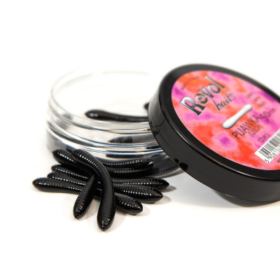 Revol Baits Pijawka 70mm 10 pcs black příchuť sýr-česnek