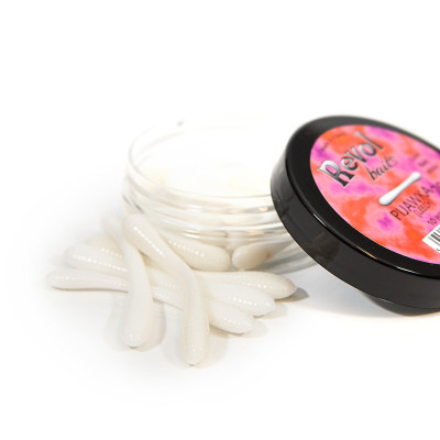 Revol Baits Pijawka 70mm 10 pcs White příchuť sýr-česnek