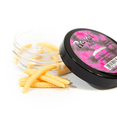 Revolbaits Larva komára 45mm 12 pcs barva cheese - light yellow příchuť sýr-česnek