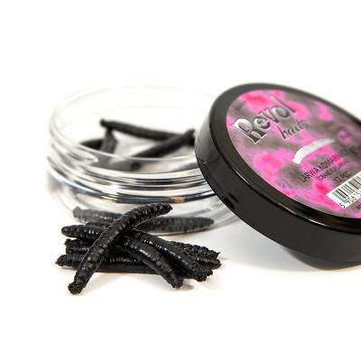 Revolbaits Larva komára 45mm 12 pcs černá - black příchuť kreveta