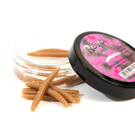 Revolbaits Larva komára 45mm 12 pcs béžová - beige příchuť kreveta