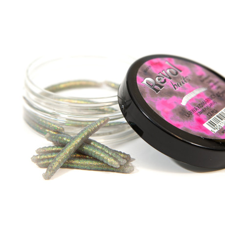 Revolbaits Larva komára 45mm 12 pcs šedý chameleon příchuť sýr-česnek