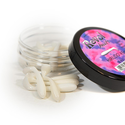 Revol Baits Hirudo 45mm 10 pcs white - bílý příchuť sýr-česnek