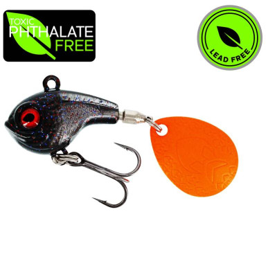 Westin DropBite Spin Tail Jig 3,2cm 12g Black Mamba