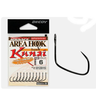 Háčky k plandavkám Decoy Area Hook Type V Kunai vel. 4 (10ks)