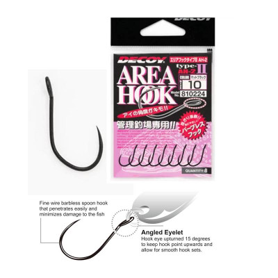 Háčky k plandavkám Decoy Area Hook Type II AH-2 vel. 12 (8ks)