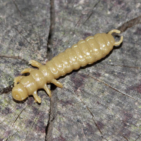 Harmony Baits Larva Lux 45mm 9pcs barva 014 Khaki příchuť sýr