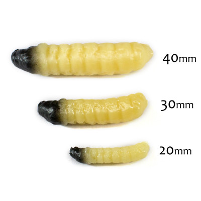 Revol Baits Chrostík (CADDIS LARVA) 40mm 10 pcs příchuť sýr-česnek