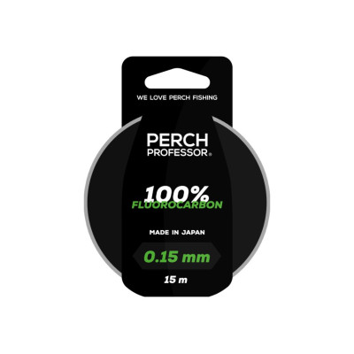 Perch Professor 100% Fluorocarbon 0,19mm, 5 lb/2,3 kg - 15m