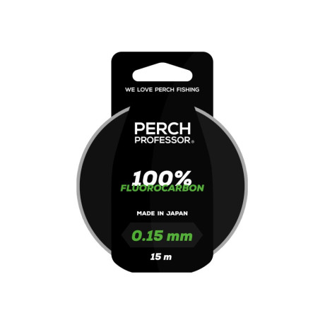 Perch Professor 100% Fluorocarbon 0,19mm, 5 lb/2,3 kg - 15m