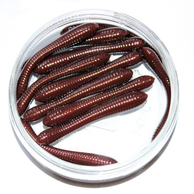 Revol Baits Pijawka 70mm 10 pcs Bronzová perla - Brown pearl příchuť kreveta