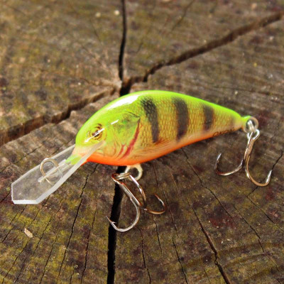 Bonito Okoń 4cm barva okoun fluo žlutý plovoucí BKK Hooks