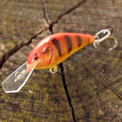 Bonito Okoń 4cm barva okoun fluo oranžový plovoucí BKK Hooks