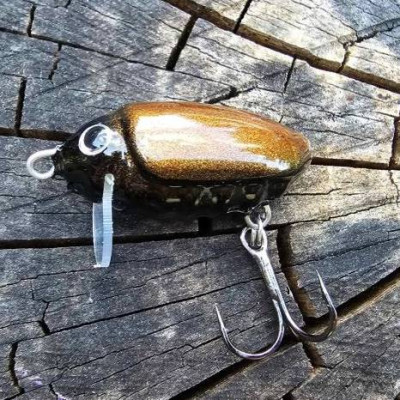 Hegemon scarab 3cm barva černo-měděný