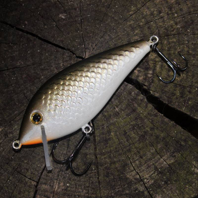 Wobler Bonito Krap 9 SR 3D se šupinami barva UV Brown silver BKK Hooks